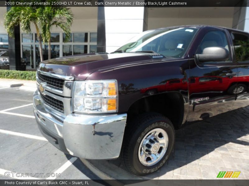 Dark Cherry Metallic / Ebony Black/Light Cashmere 2008 Chevrolet Silverado 2500HD LT Crew Cab