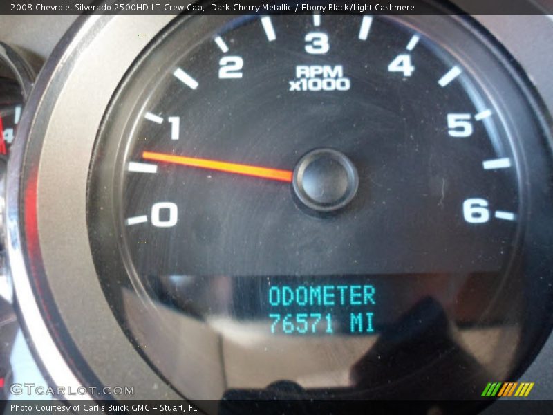 Dark Cherry Metallic / Ebony Black/Light Cashmere 2008 Chevrolet Silverado 2500HD LT Crew Cab