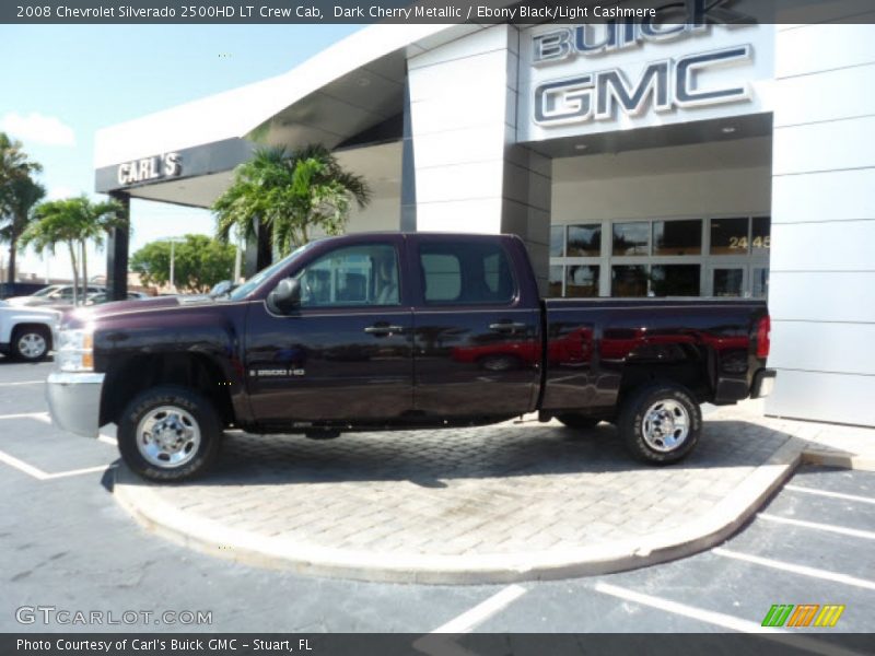 Dark Cherry Metallic / Ebony Black/Light Cashmere 2008 Chevrolet Silverado 2500HD LT Crew Cab