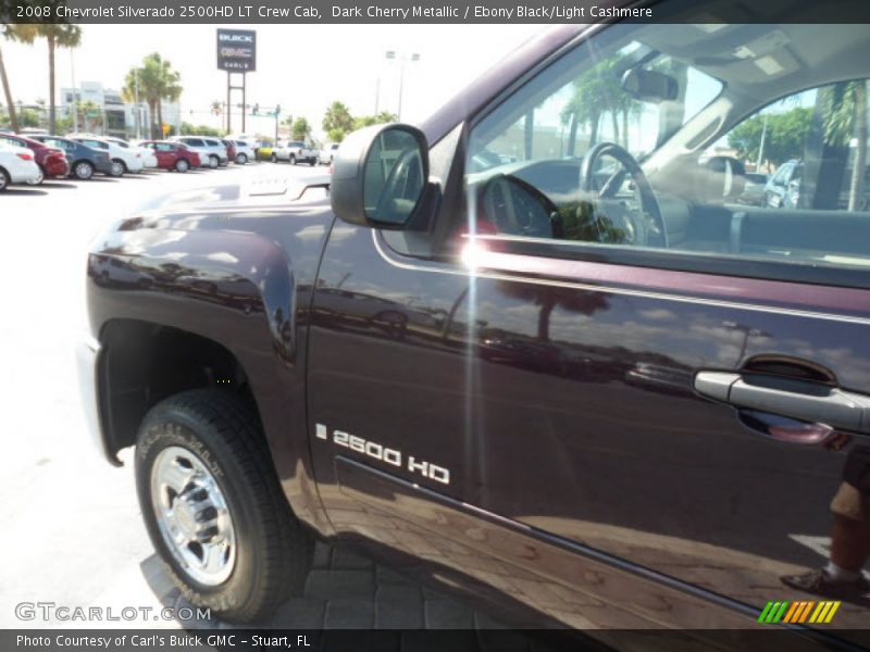 Dark Cherry Metallic / Ebony Black/Light Cashmere 2008 Chevrolet Silverado 2500HD LT Crew Cab