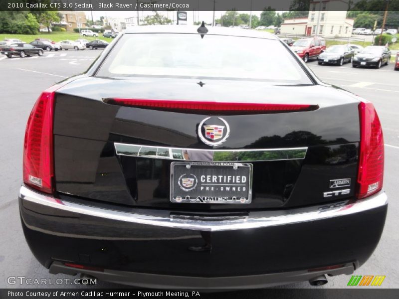 Black Raven / Cashmere/Cocoa 2010 Cadillac CTS 3.0 Sedan