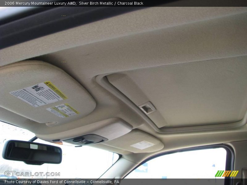 Silver Birch Metallic / Charcoal Black 2006 Mercury Mountaineer Luxury AWD