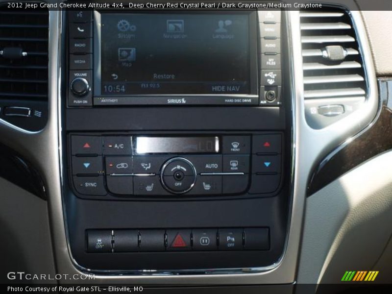Deep Cherry Red Crystal Pearl / Dark Graystone/Medium Graystone 2012 Jeep Grand Cherokee Altitude 4x4