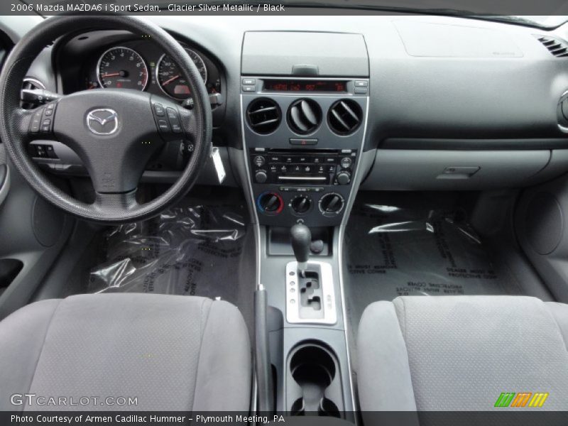 Glacier Silver Metallic / Black 2006 Mazda MAZDA6 i Sport Sedan