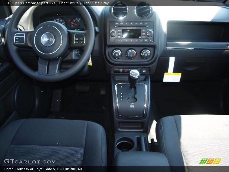 Bright White / Dark Slate Gray 2012 Jeep Compass Sport 4x4