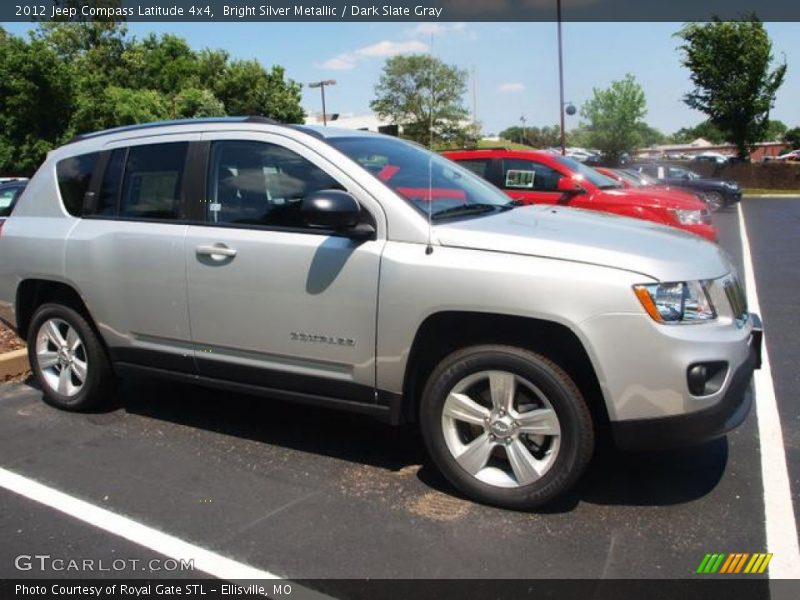Bright Silver Metallic / Dark Slate Gray 2012 Jeep Compass Latitude 4x4