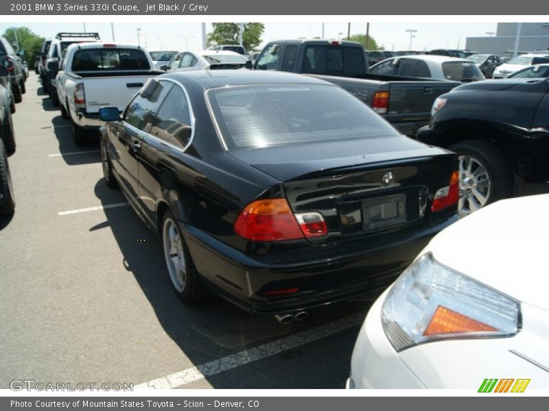 Jet Black / Grey 2001 BMW 3 Series 330i Coupe