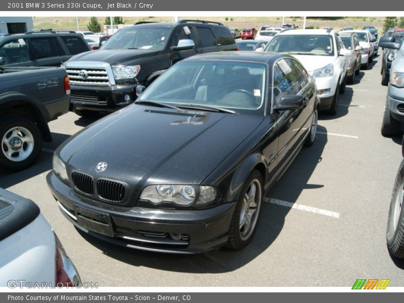 Jet Black / Grey 2001 BMW 3 Series 330i Coupe