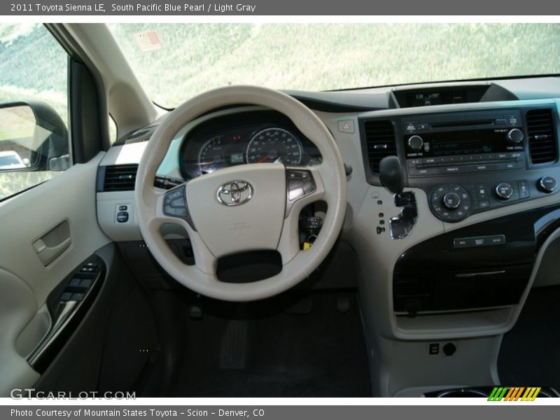 South Pacific Blue Pearl / Light Gray 2011 Toyota Sienna LE