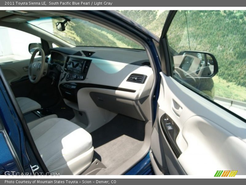 South Pacific Blue Pearl / Light Gray 2011 Toyota Sienna LE
