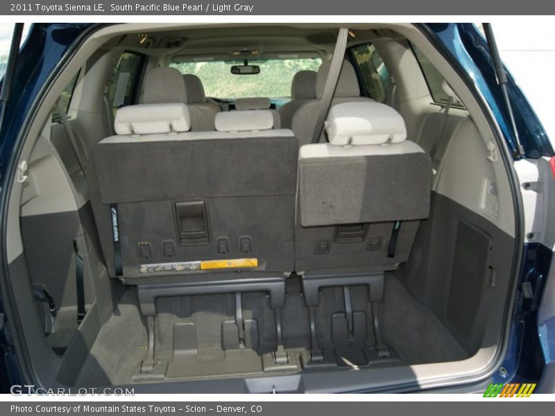 South Pacific Blue Pearl / Light Gray 2011 Toyota Sienna LE