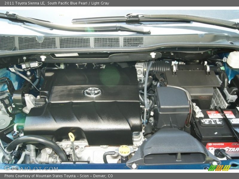 South Pacific Blue Pearl / Light Gray 2011 Toyota Sienna LE
