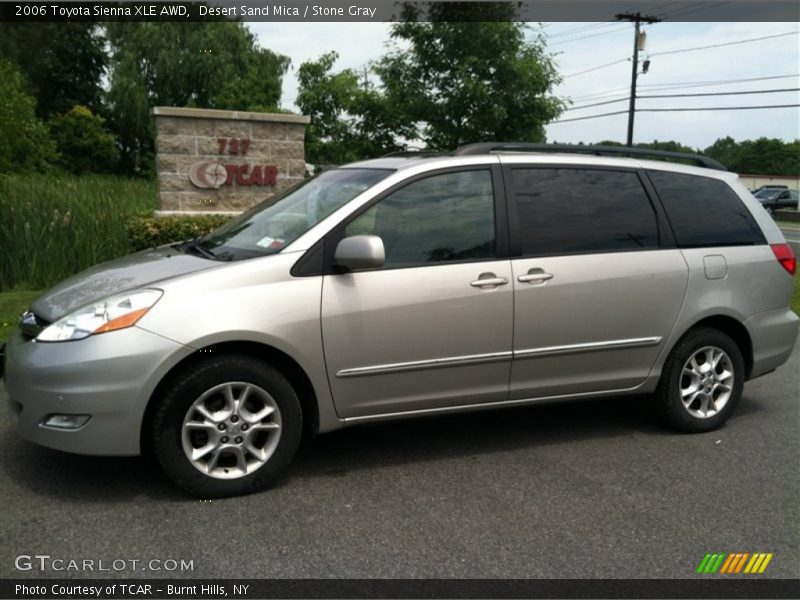 Desert Sand Mica / Stone Gray 2006 Toyota Sienna XLE AWD