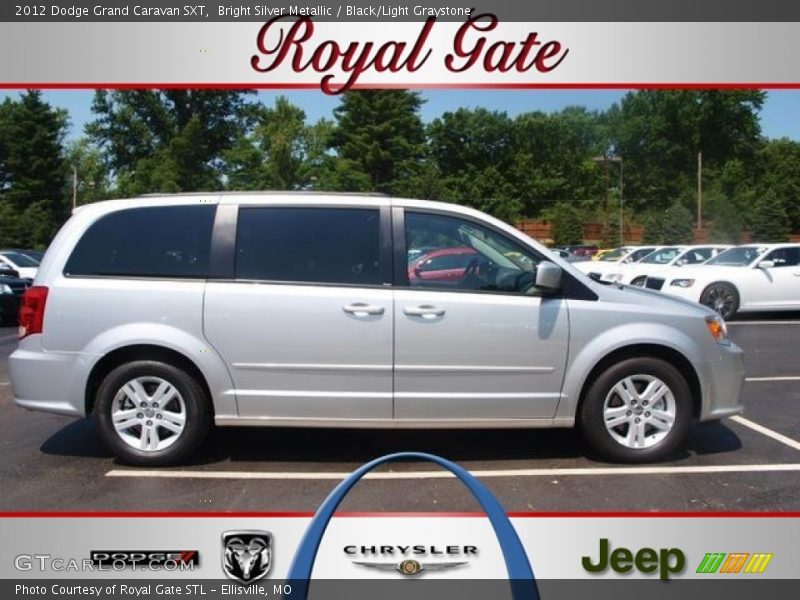 Bright Silver Metallic / Black/Light Graystone 2012 Dodge Grand Caravan SXT