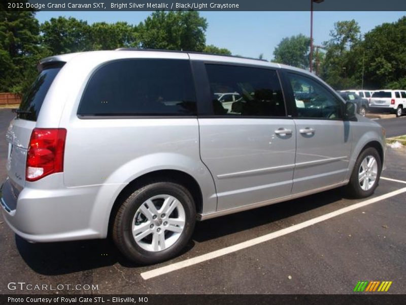 Bright Silver Metallic / Black/Light Graystone 2012 Dodge Grand Caravan SXT