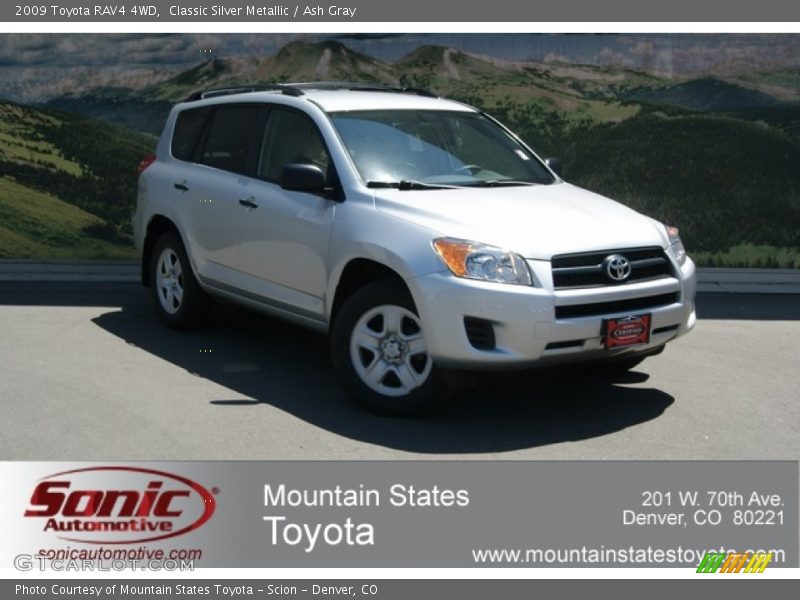 Classic Silver Metallic / Ash Gray 2009 Toyota RAV4 4WD