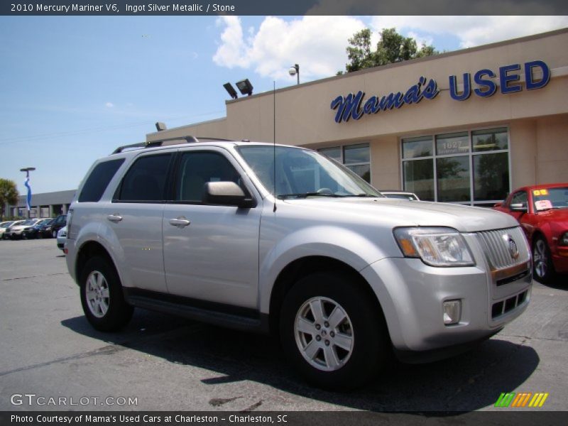 Ingot Silver Metallic / Stone 2010 Mercury Mariner V6