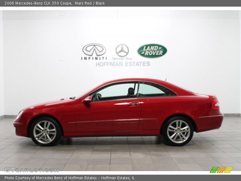 Mars Red / Black 2006 Mercedes-Benz CLK 350 Coupe
