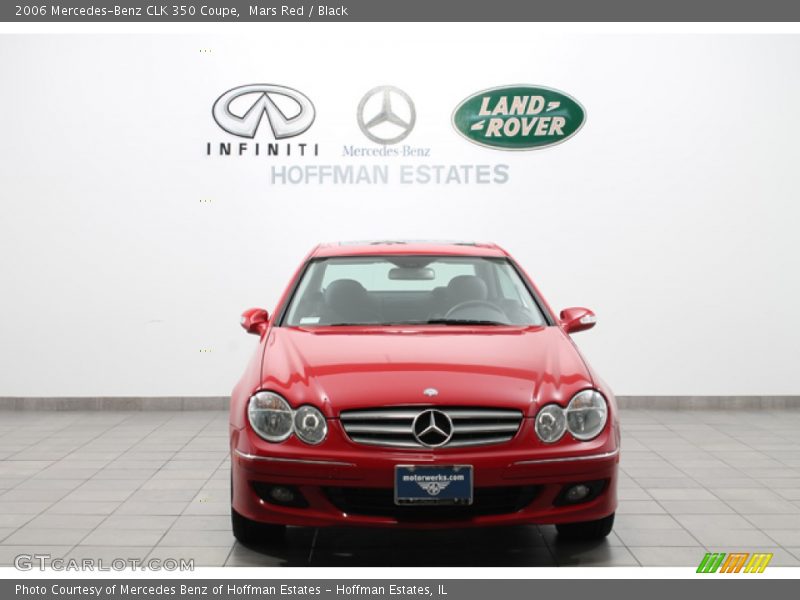 Mars Red / Black 2006 Mercedes-Benz CLK 350 Coupe