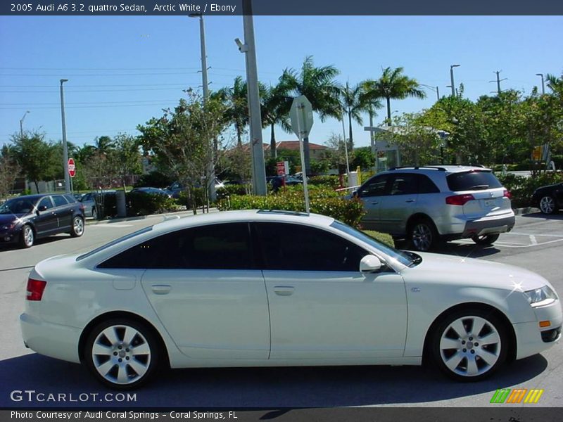 Arctic White / Ebony 2005 Audi A6 3.2 quattro Sedan