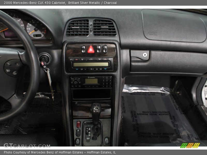 Brilliant Silver Metallic / Charcoal 2000 Mercedes-Benz CLK 430 Cabriolet