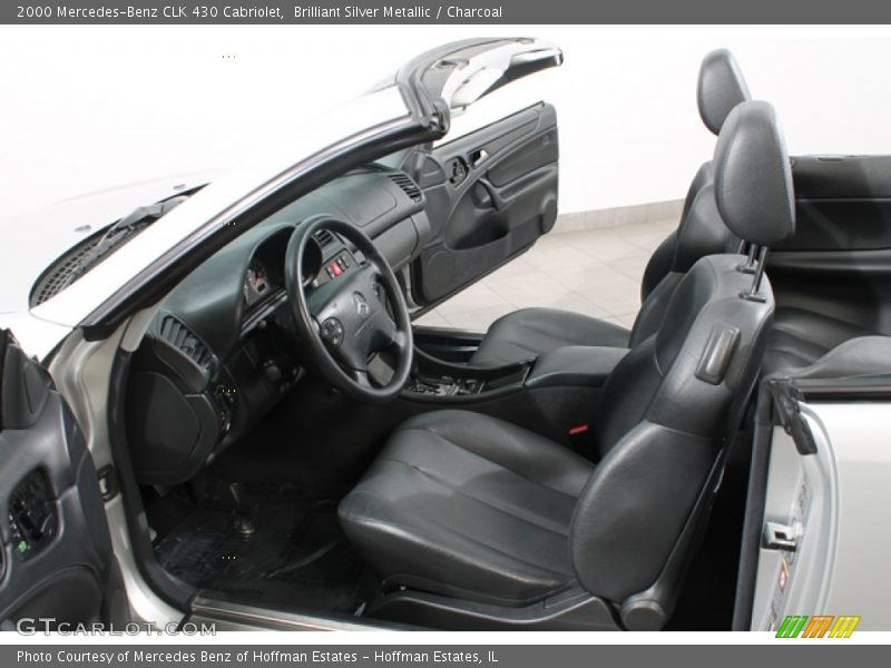 Brilliant Silver Metallic / Charcoal 2000 Mercedes-Benz CLK 430 Cabriolet