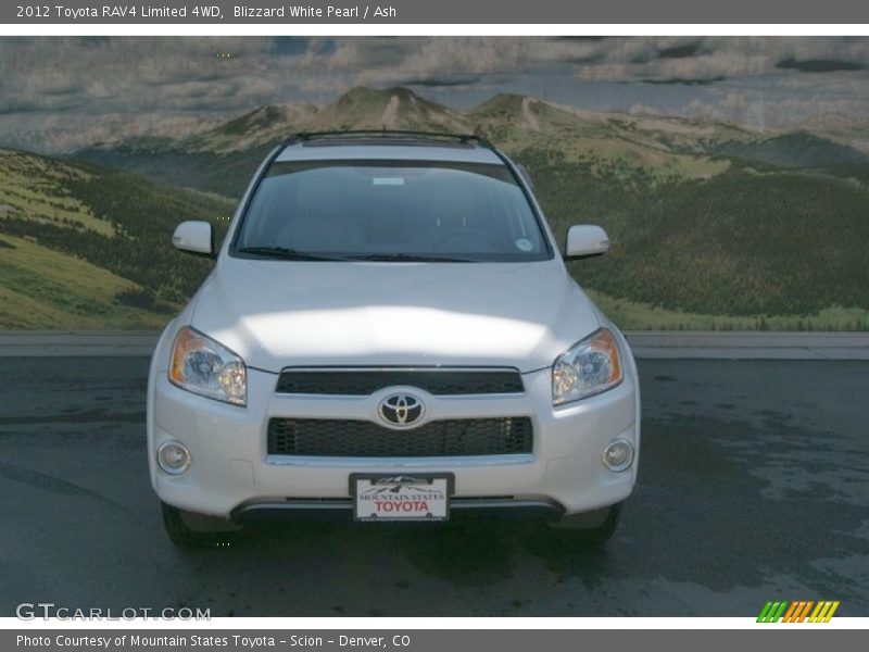 Blizzard White Pearl / Ash 2012 Toyota RAV4 Limited 4WD