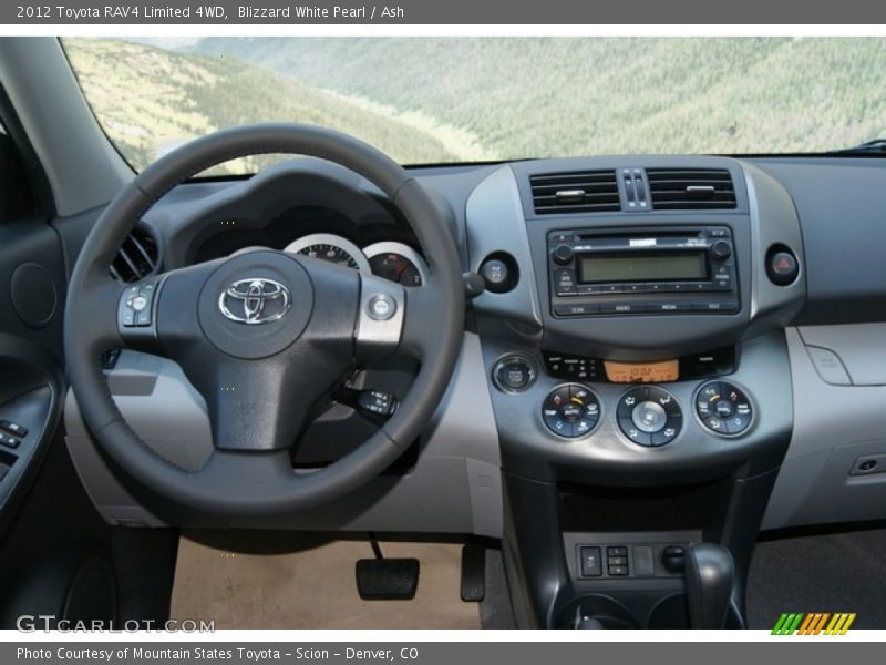 Blizzard White Pearl / Ash 2012 Toyota RAV4 Limited 4WD