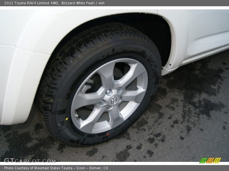 Blizzard White Pearl / Ash 2012 Toyota RAV4 Limited 4WD