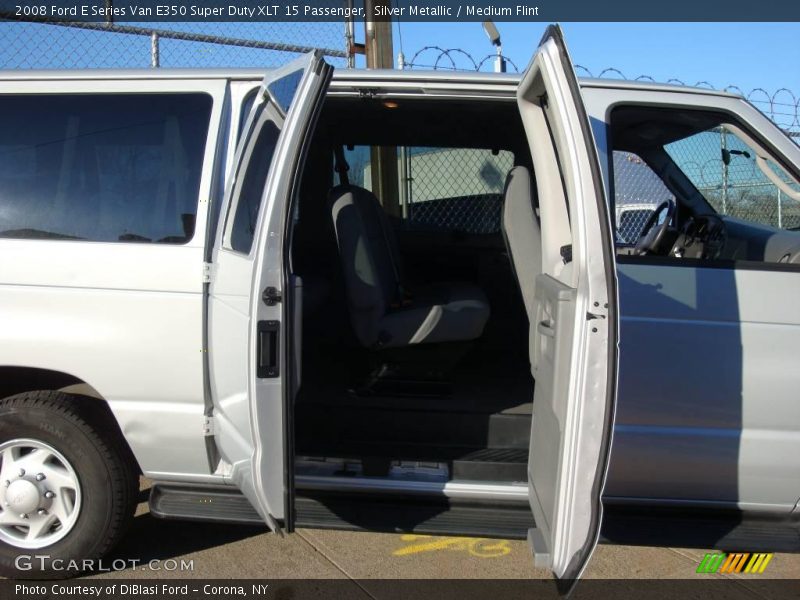 Silver Metallic / Medium Flint 2008 Ford E Series Van E350 Super Duty XLT 15 Passenger