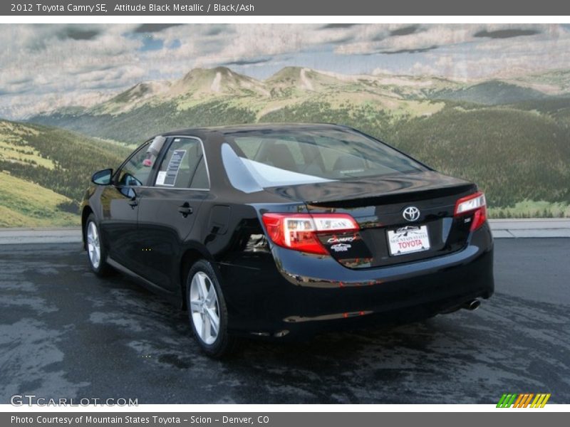 Attitude Black Metallic / Black/Ash 2012 Toyota Camry SE