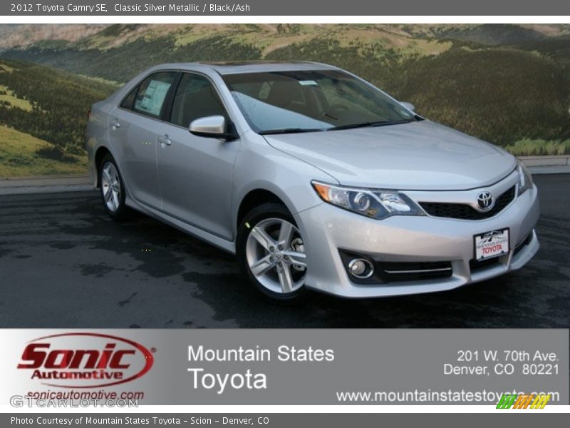 Classic Silver Metallic / Black/Ash 2012 Toyota Camry SE