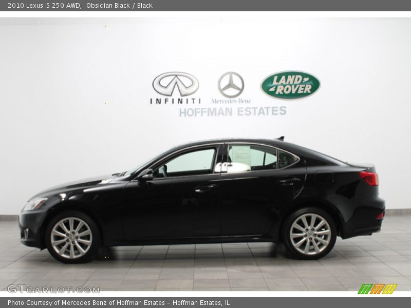 Obsidian Black / Black 2010 Lexus IS 250 AWD