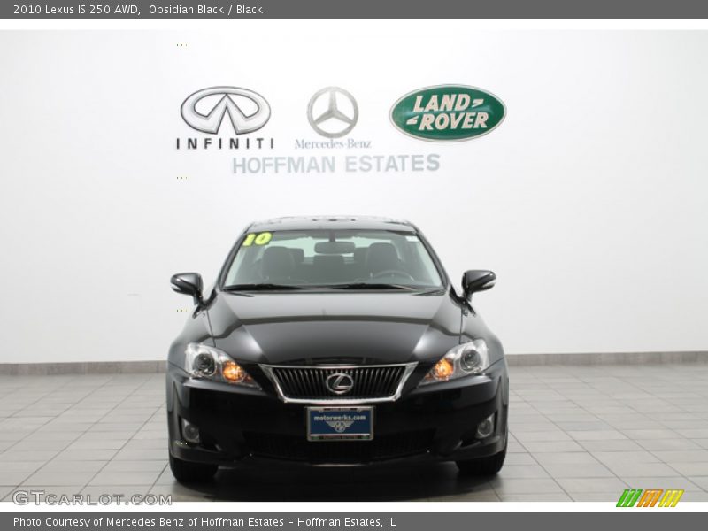 Obsidian Black / Black 2010 Lexus IS 250 AWD