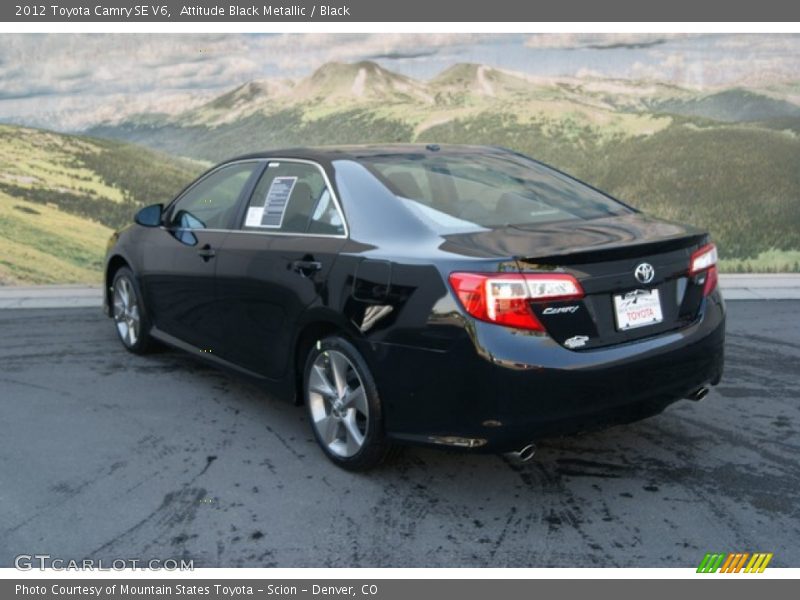 Attitude Black Metallic / Black 2012 Toyota Camry SE V6