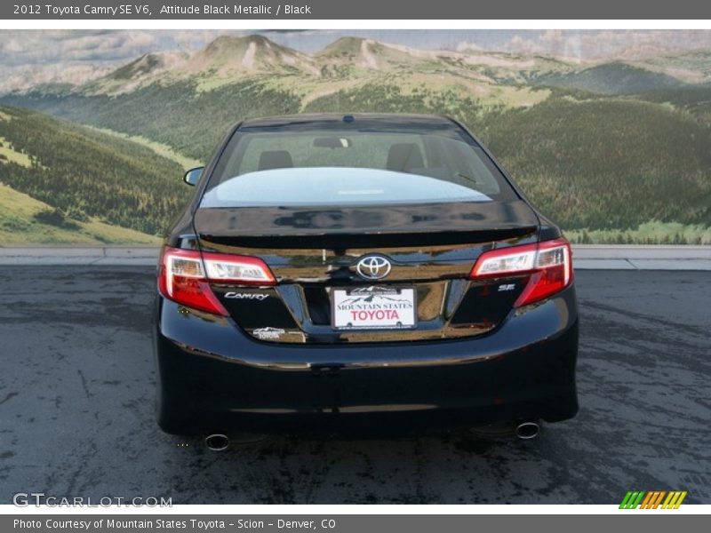 Attitude Black Metallic / Black 2012 Toyota Camry SE V6