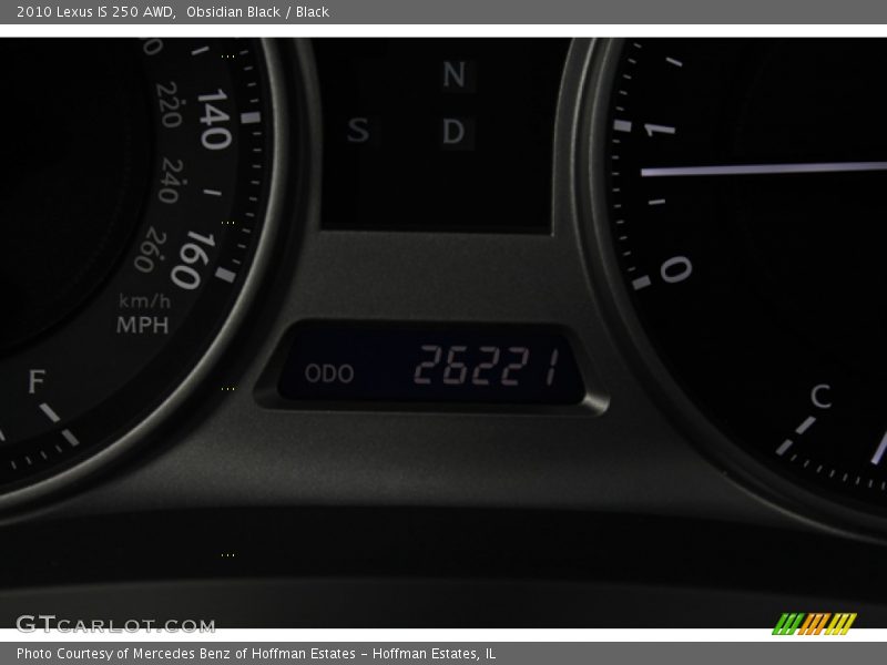 Obsidian Black / Black 2010 Lexus IS 250 AWD