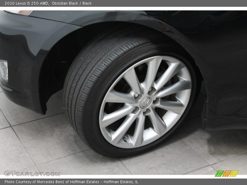 Obsidian Black / Black 2010 Lexus IS 250 AWD