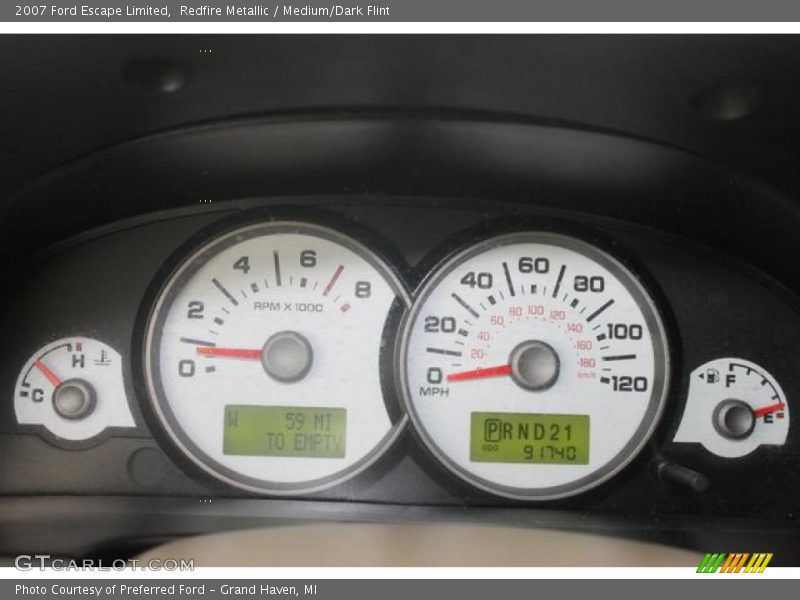 Redfire Metallic / Medium/Dark Flint 2007 Ford Escape Limited