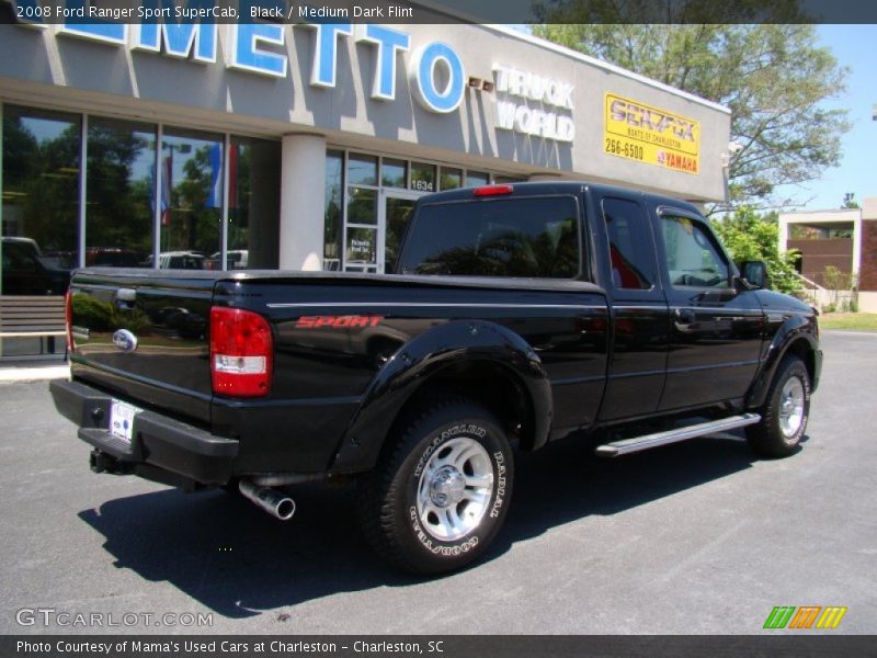 Black / Medium Dark Flint 2008 Ford Ranger Sport SuperCab
