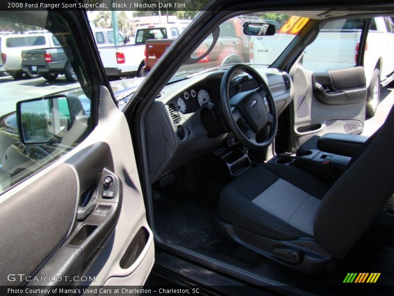 Black / Medium Dark Flint 2008 Ford Ranger Sport SuperCab