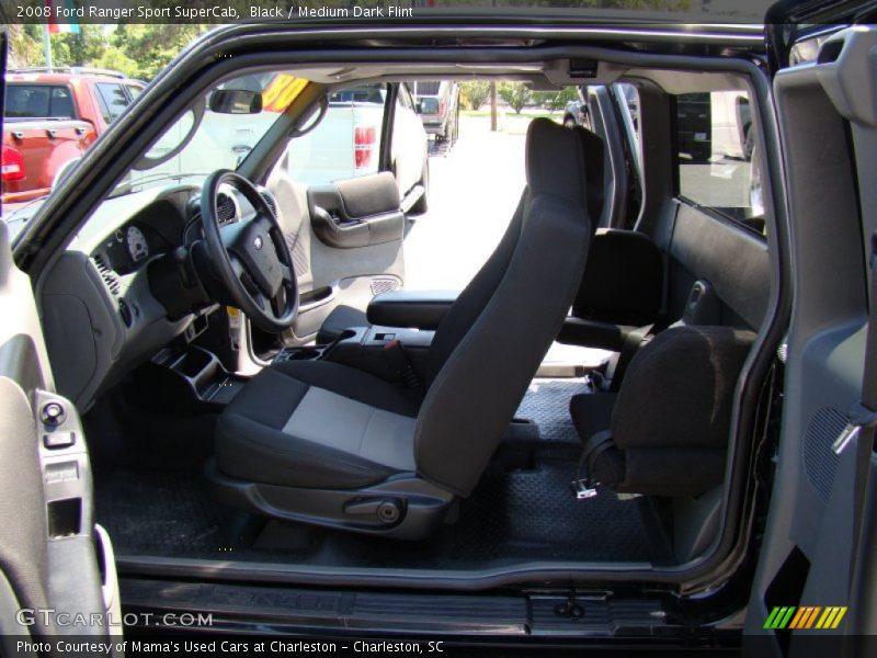 Black / Medium Dark Flint 2008 Ford Ranger Sport SuperCab