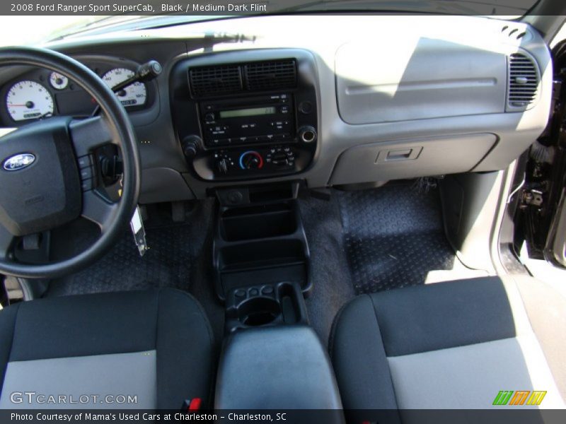 Black / Medium Dark Flint 2008 Ford Ranger Sport SuperCab