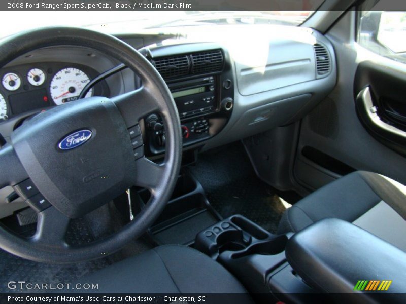 Black / Medium Dark Flint 2008 Ford Ranger Sport SuperCab