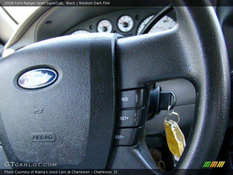 Black / Medium Dark Flint 2008 Ford Ranger Sport SuperCab