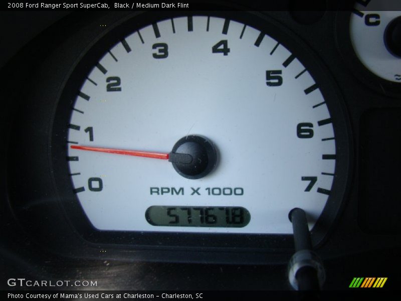 Black / Medium Dark Flint 2008 Ford Ranger Sport SuperCab