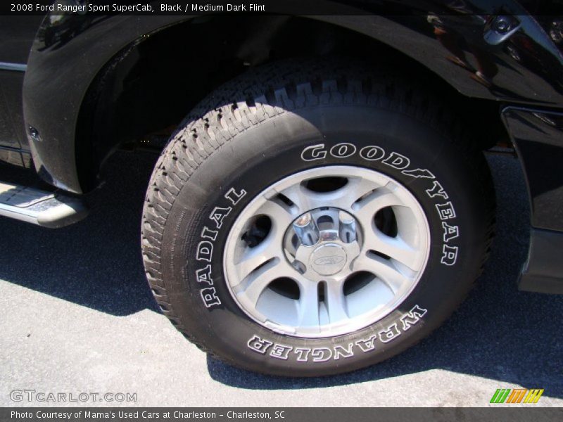 Black / Medium Dark Flint 2008 Ford Ranger Sport SuperCab