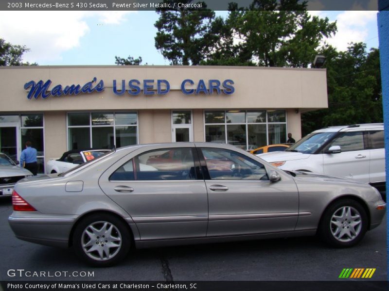 Pewter Silver Metallic / Charcoal 2003 Mercedes-Benz S 430 Sedan