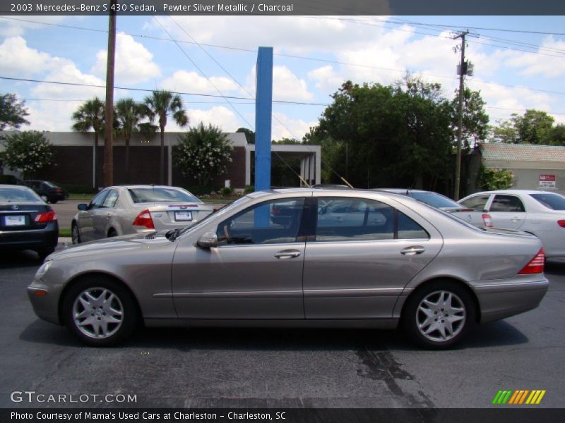 Pewter Silver Metallic / Charcoal 2003 Mercedes-Benz S 430 Sedan