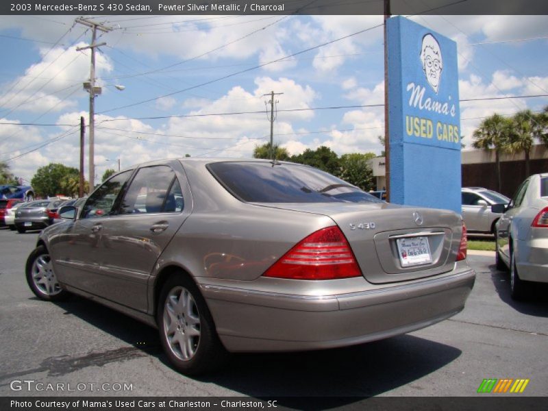 Pewter Silver Metallic / Charcoal 2003 Mercedes-Benz S 430 Sedan
